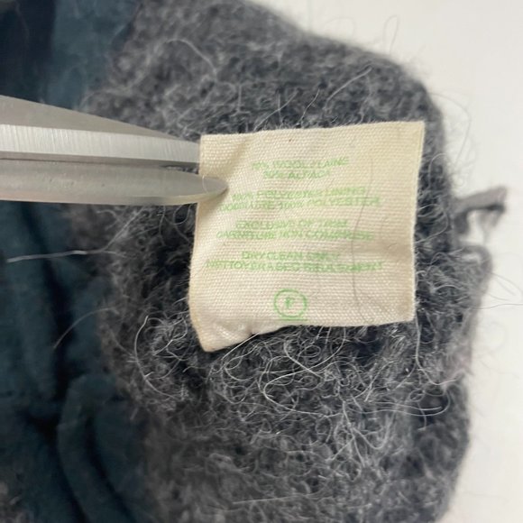 Green by Bula Alpaca Wool Beanie Hat Cap Toque Girls One Size Fits All Gray - Picture 8 of 8